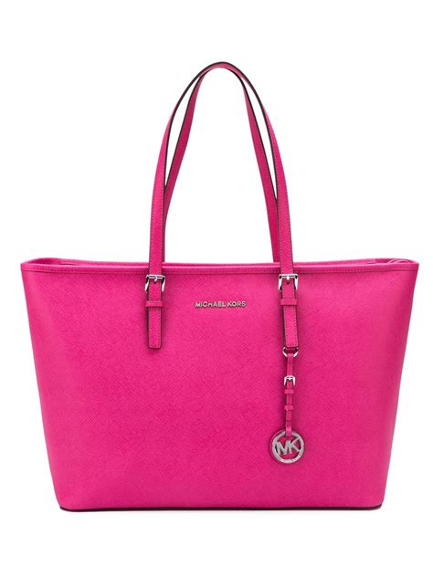 michael kors poly lg tote ultra pink